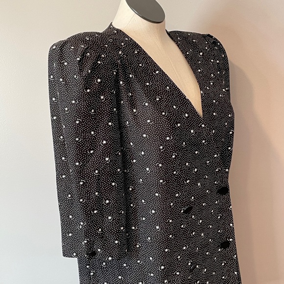 SALE: Vintage Jenny Sz 18 Celestial Print Blouse - Picture 2 of 7